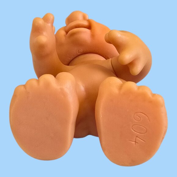 Vintage Thomas Dam Troll Doll 1977 Denmark White Hair 9" Tall Police Officer - Picture 10 of 12